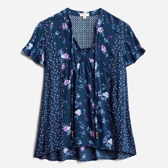 Flowy Blue Blouse  - Picture 1 of 5